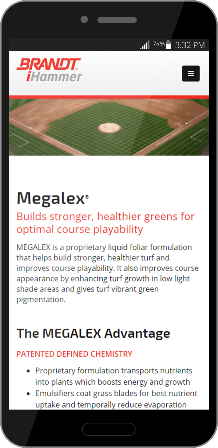 BRANDT iHammer mobile website