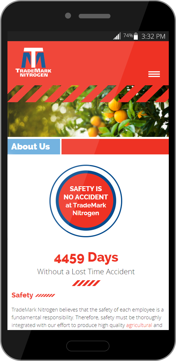 TradeMark Nitrogen mobile website